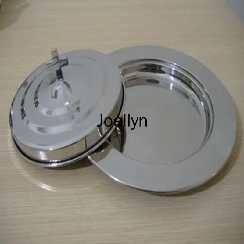 Premium quality communion tray  Stainless Steel Plate Set one tray with lid plus a bread plate with lid durable safe