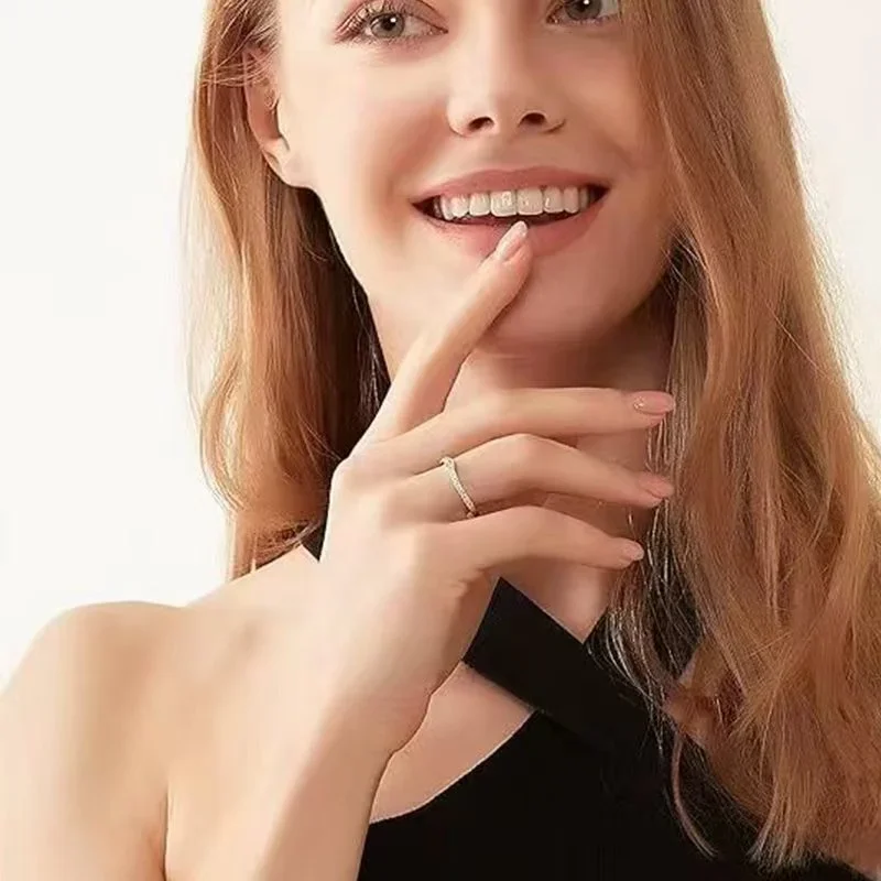 الأصلي 925 فضة القمر ستار القلب تاج القوس خواتم لانهائية للنساء عيد الحب حفل زفاف غرامة مجوهرات هدايا #5