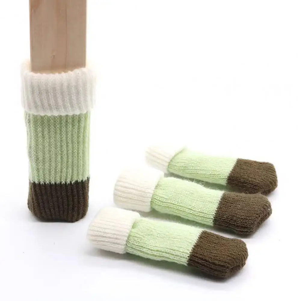 Table Leg Covers Knitted Chair Leg Covers Set for Floor Protection Noise Reduction Elastic Furniture Leg Protectors for Chairs