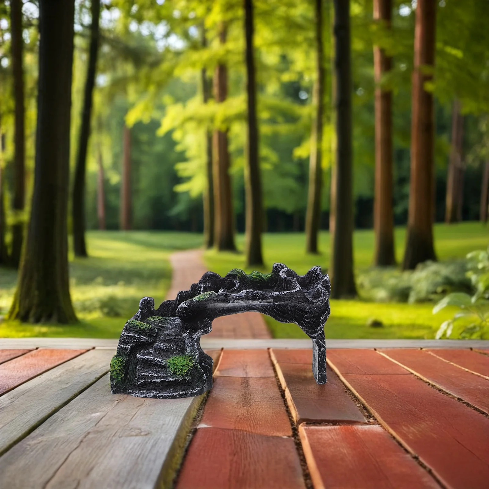 

Resin Turtle Basking Platform Natural Sunbathing Area Aquarium Reptile Dock Small Tank Ramp Enhances Decor Durable Clean