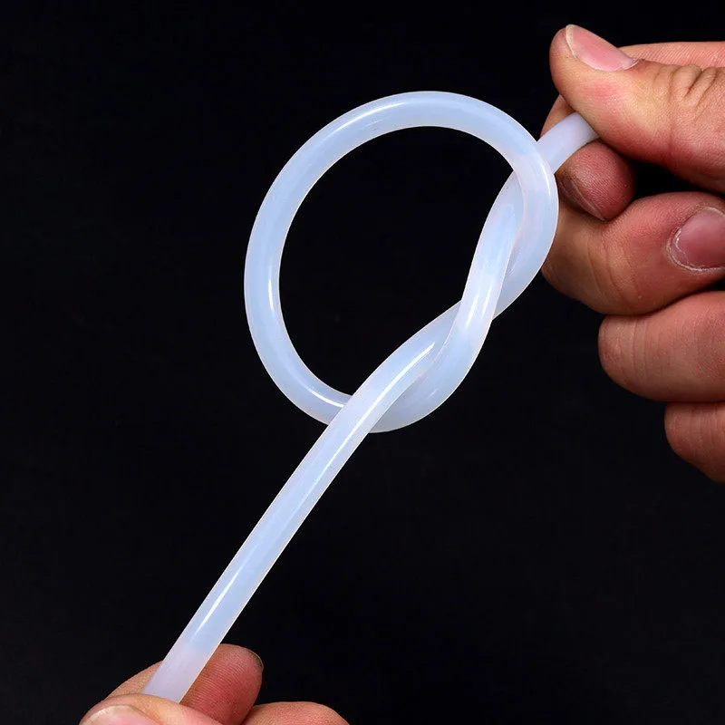 1/2M Solid Silicone Cord White Rubber Gasket Trim Seal Strips O Ring Waterproof High Temperature Resistant Diameter 1mm ~ 25mm