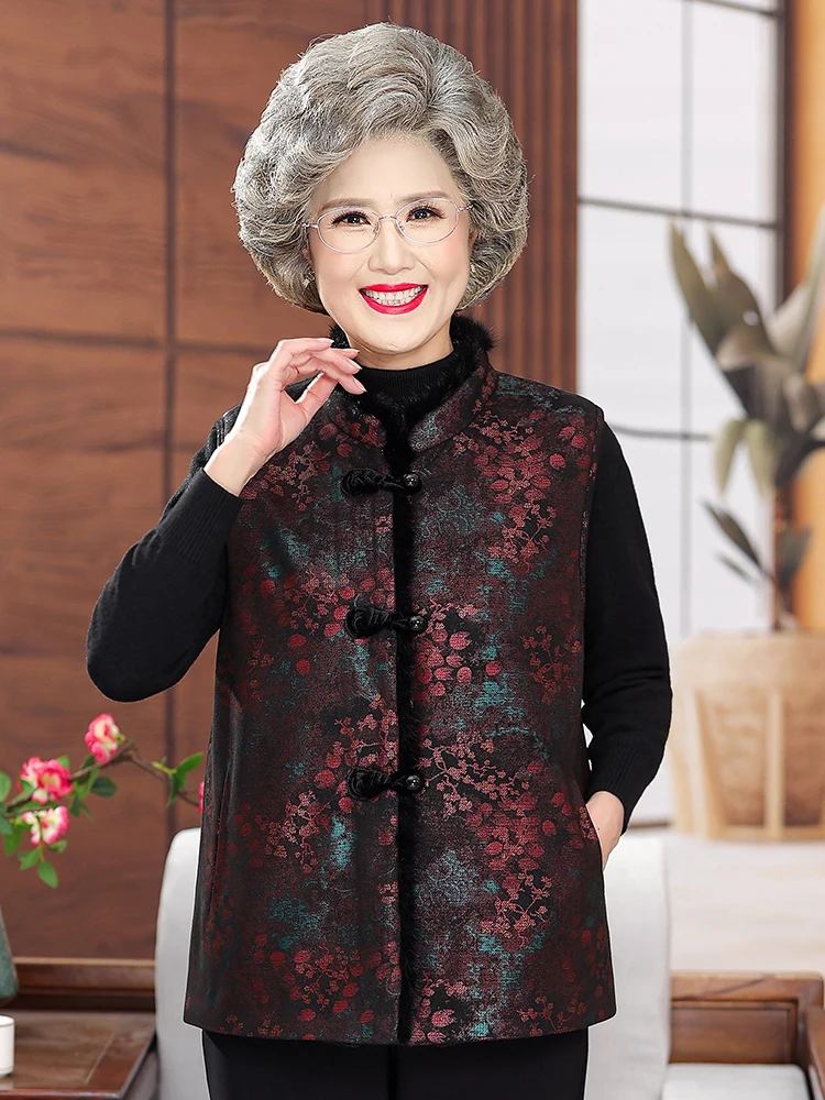 

Женский меховой жилет Thiened для осени и зимы, теплая пушистая куртка, новая китайская модель, длинные брюки