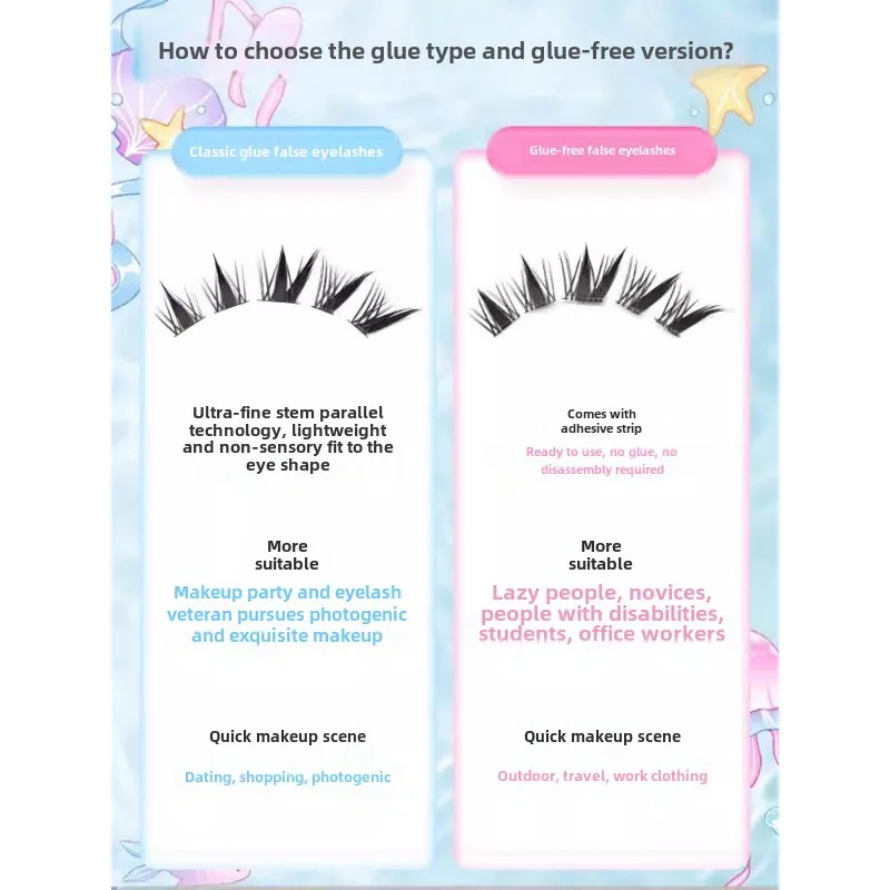 Dream Deer Cola Livre Coelho de Nove Caudas Estilo Grosso Coelho Zorro Unpicky Eye Cílios Postiços