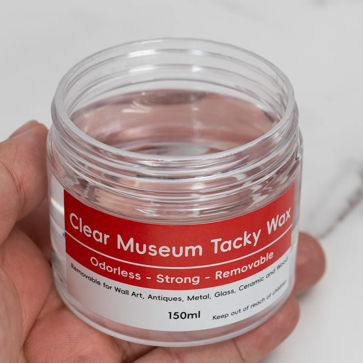 Clear Adhesive Reusable Museum Putty Crystal Clear Museum Wax for Anchoring Collectibles and Artifacts Neutral Museum Wax