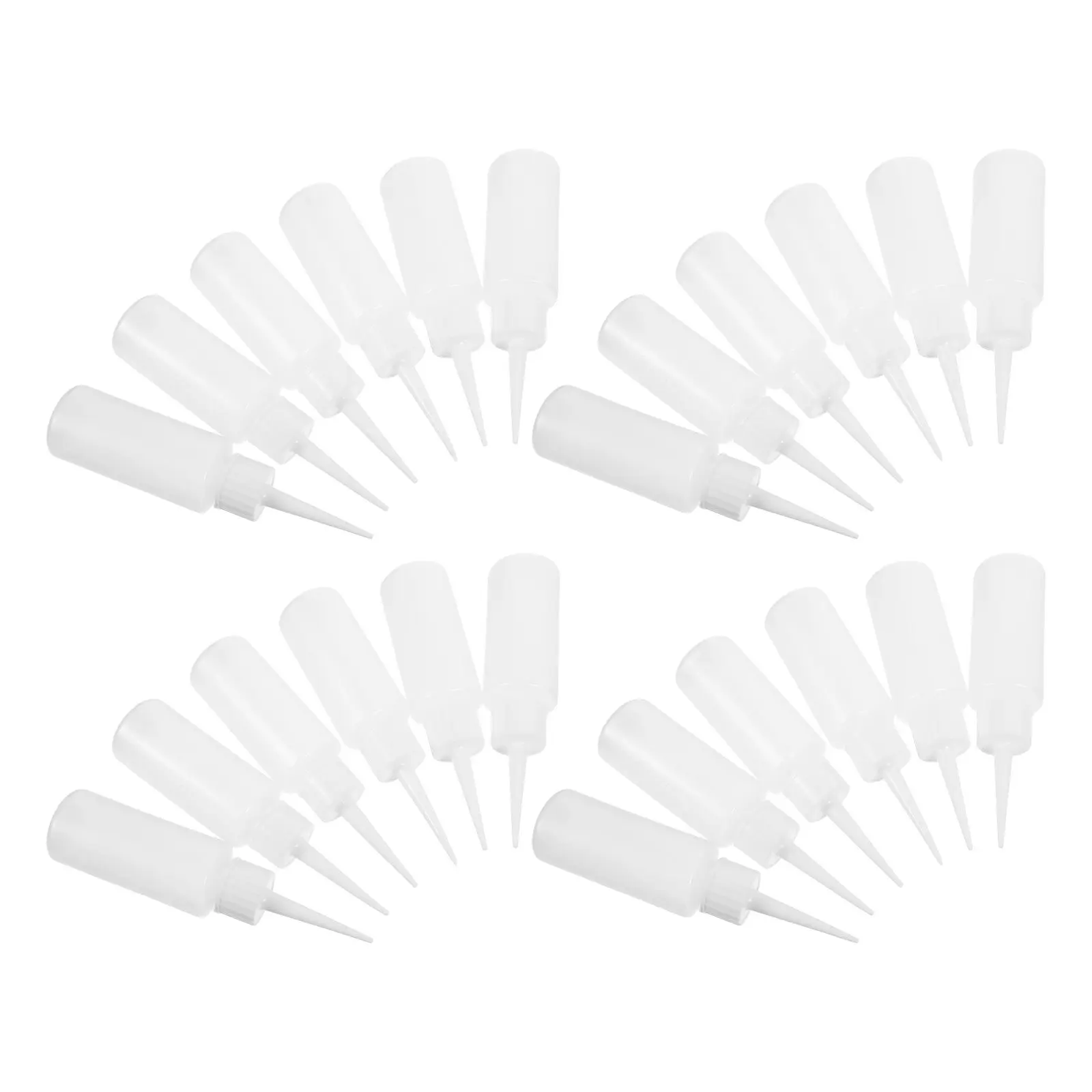 100Pcs Transparent Plastic Squeeze Bottles 50Ml Fine Needle Tip Applicator for Grout Sealing Tile Gaps in Kitchen Bathroom
