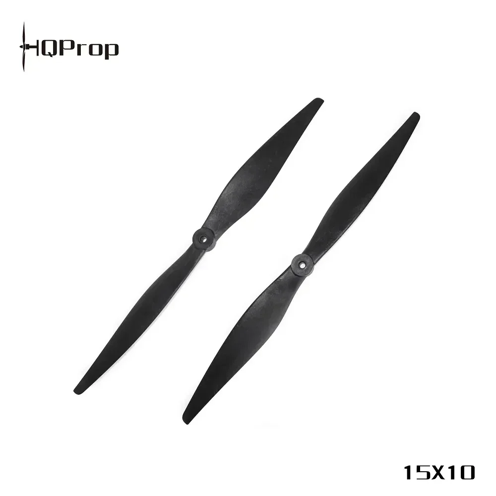 2 Pairs HQProp 15X10 (2CCW+2CW) Black-Glass Fiber Reinforced Nylon 15 Inch for FPV RC MacroQuad Racing Drone Part