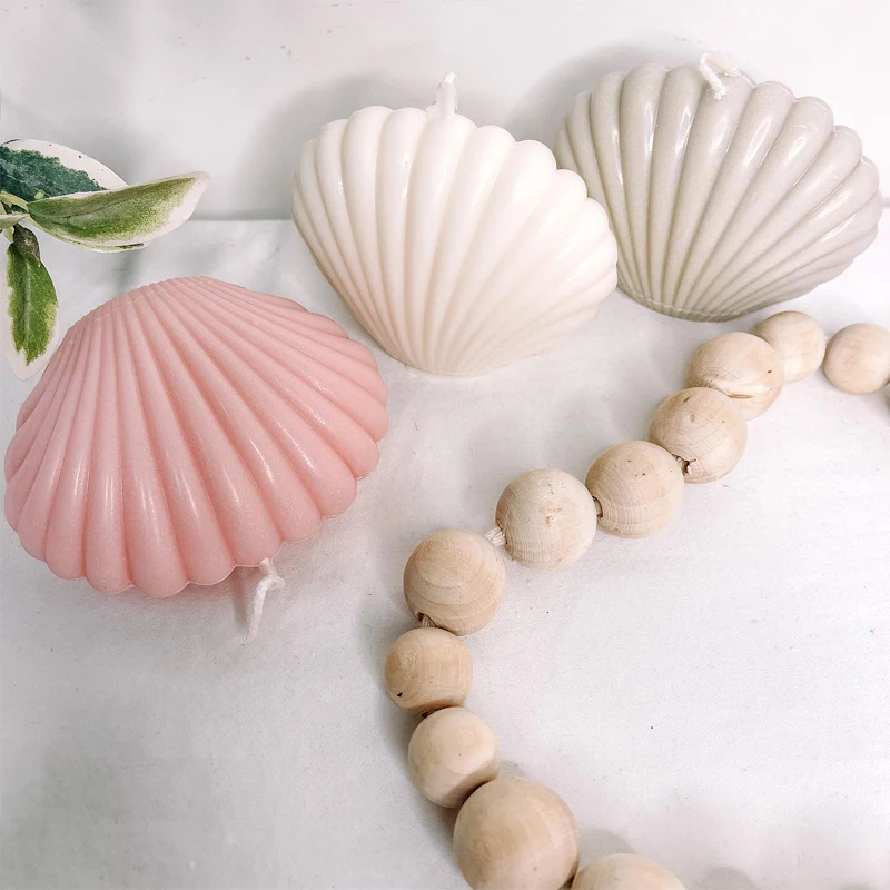 3D Ocean kształt muszli świeca silikonowa formy DIY Handmade tynk przezroczysta żywica epoksydowa rzemiosło żywiczne formy prezenty artystyczne Home