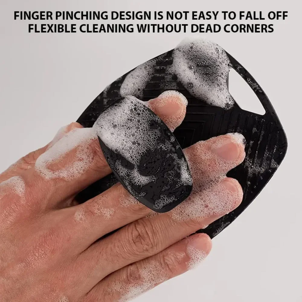 Soft Silicone Exfoliating Brush Cleanser Manual Body Cleansing Body Care Scrubber Shower Gentle Massage silicone Bath Brush Hot