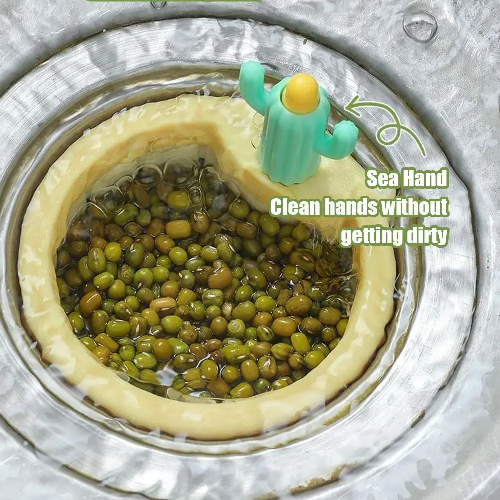 Cactus Kitchen Sink Drain Strainer Multi-Functional Draining Basket Filter Net Lifting Basket Kitchen Waste Collector Filter