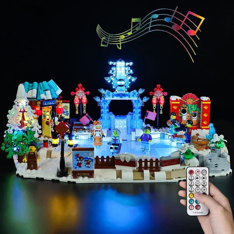 No Bricks LED Light Kit for Lunar New Year Ice Festival 80109