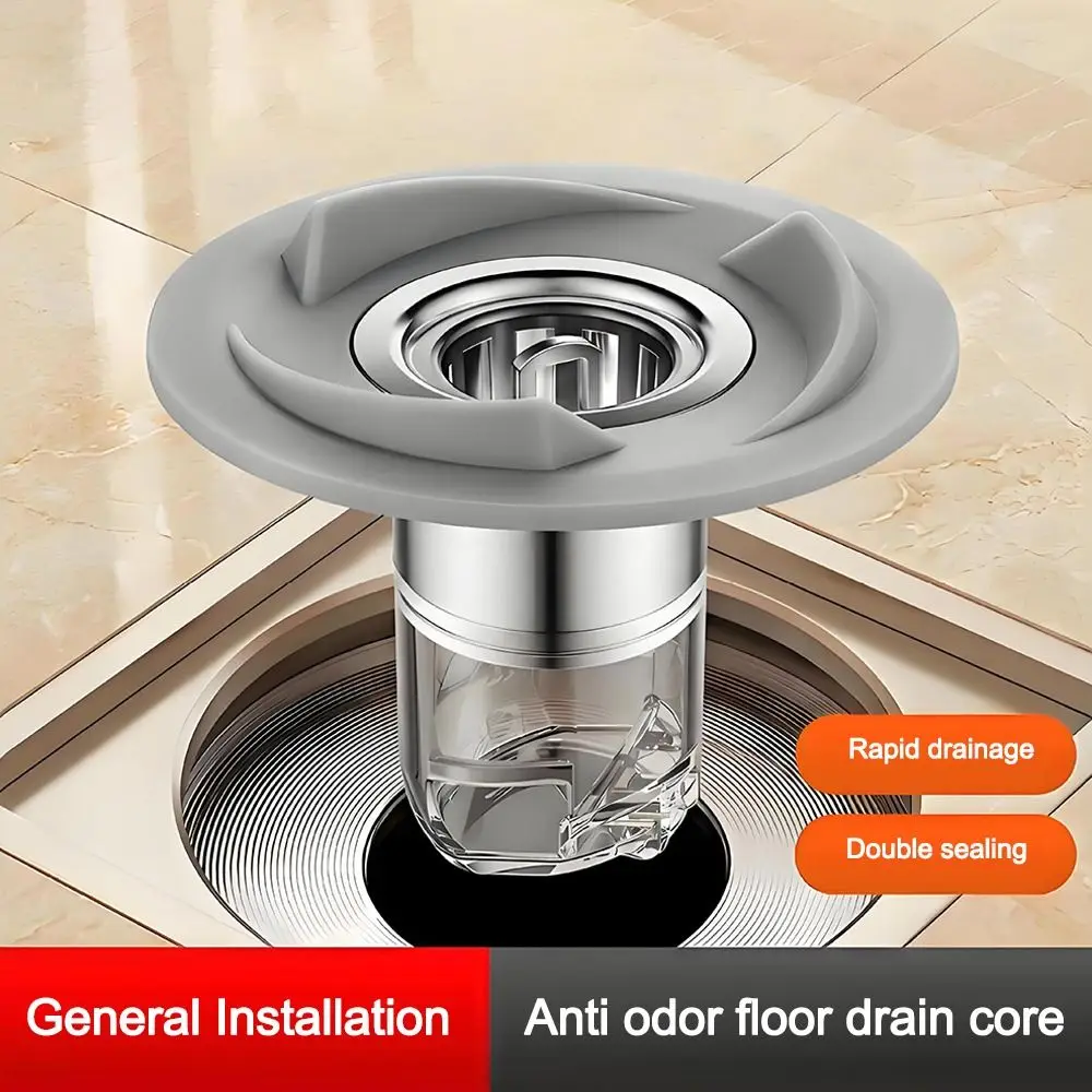 New Drain Core Odor Proof Self Closing Sink Floor Drain Removable Insect Proof Inner Strainer Sink Accessories