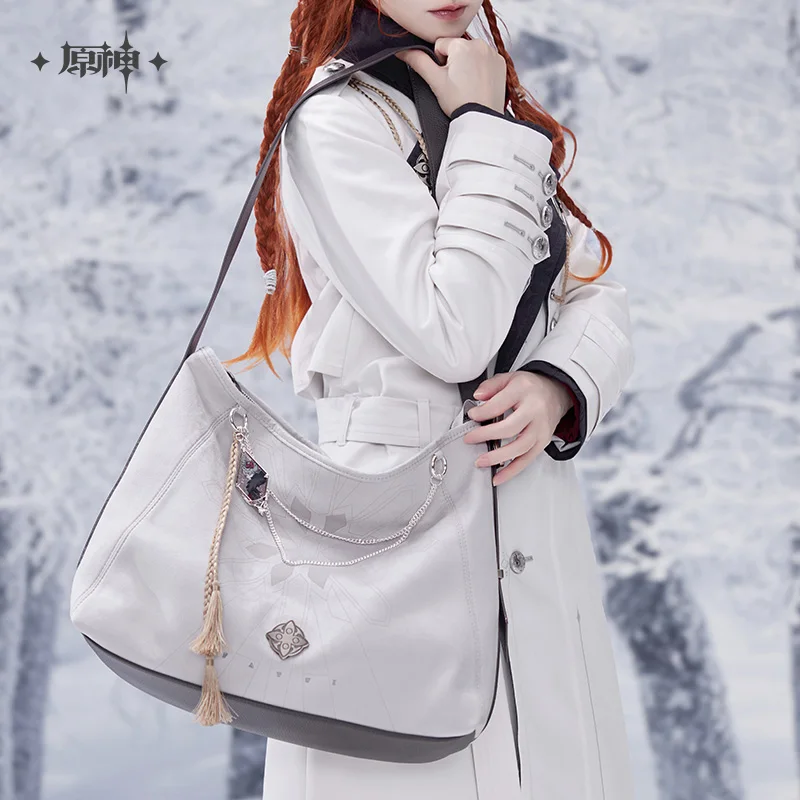 

MiHoYo Official Game Genshin Impact Frost and Flame Series Crossbody Bag Handbag Shoulder Bag Anime Pendant Birthday Gift