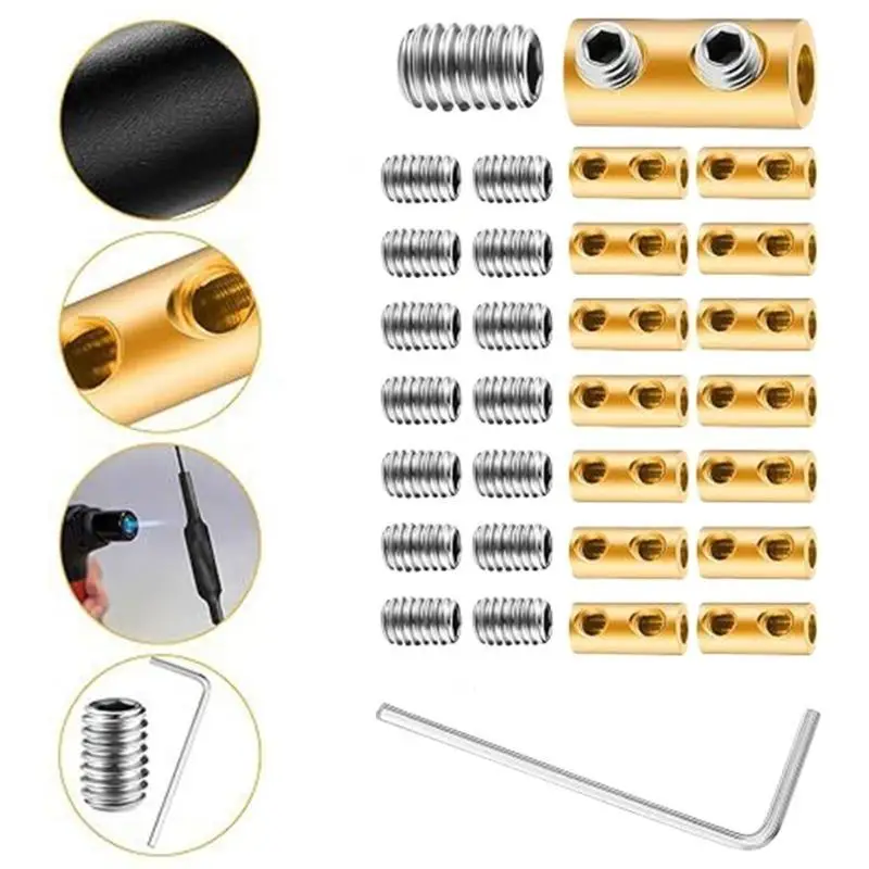 

652F Quick Wiring Connection Nut set with Shrink Tubes Insulated Wire Repair for Home Repairs & Industrial Installations