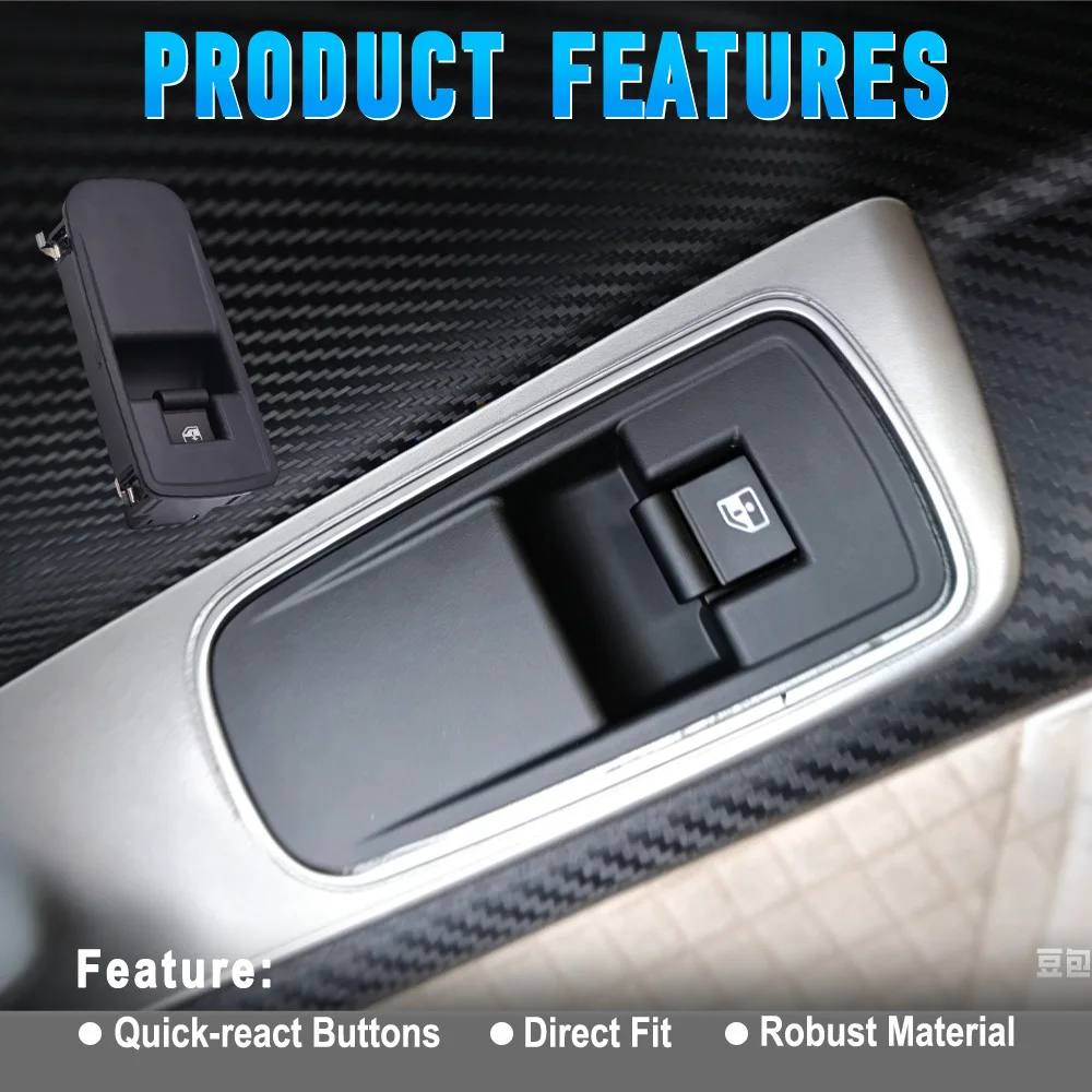 

4 Pins Car Front Right Power Window Glass Lift Switch 156080932 156085172 for Alfa Romeo MiTo 955 2008 2009 2010 2011 - 2018