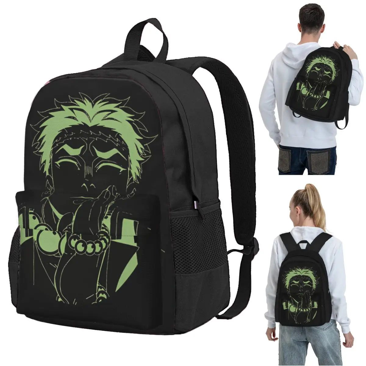 

Gyomei Silhouette Backpack Student BookBag Kids School Bag Laptop Shoulder Bags for Men Women