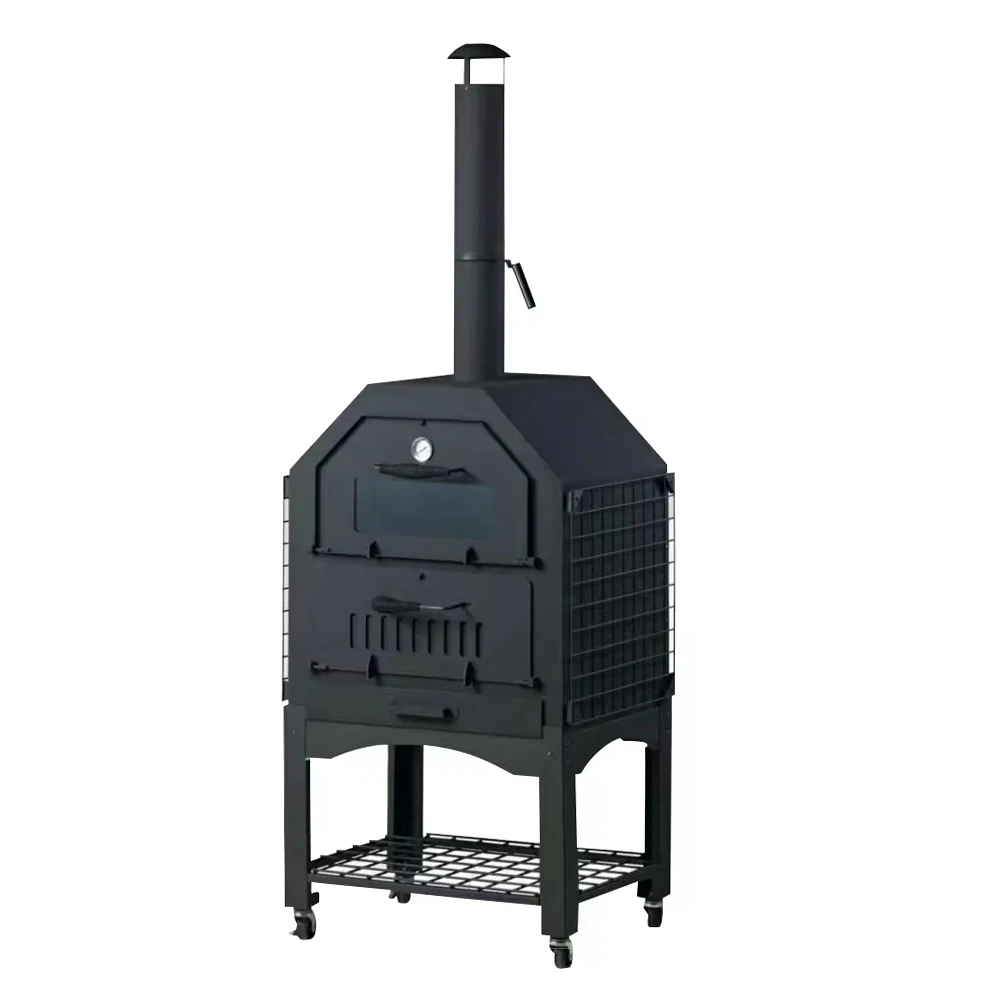 Commercial Household Pizza Oven Stainless Steel Wood Fire Pizza Oven Vertical Charcoal Oven for Pizza