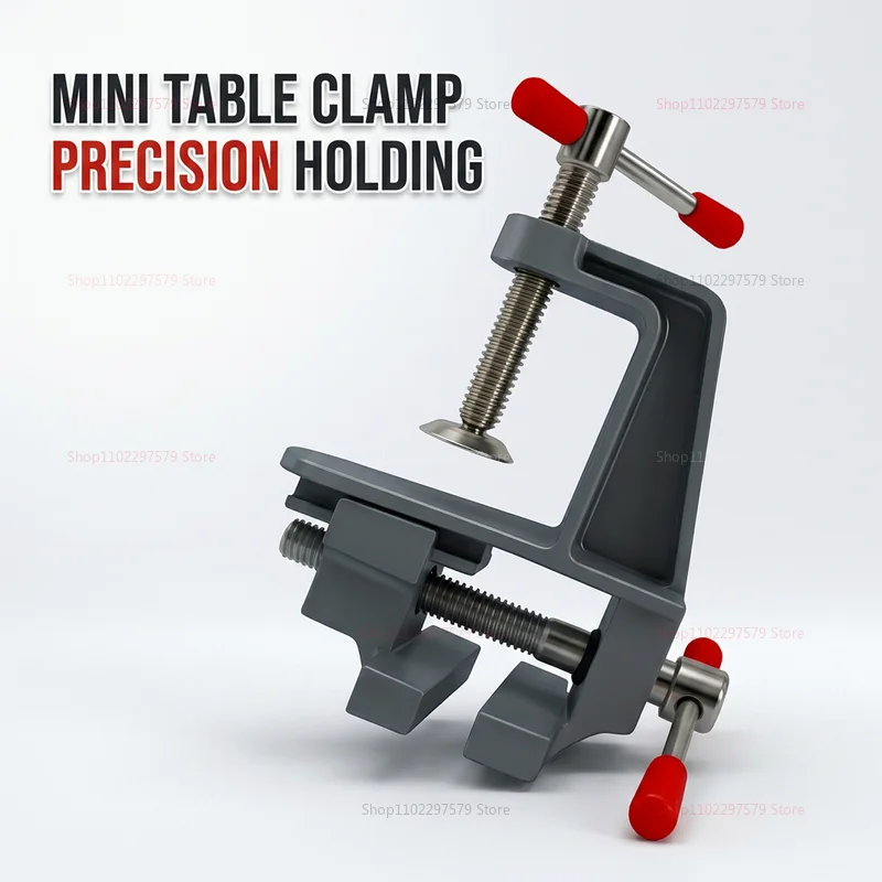 Aluminum Mini Table Clamp Small Bench Vice Jewelry Hobby Clamp for DIY Crafts Jewelry Repair Mold Making Portable Workbench