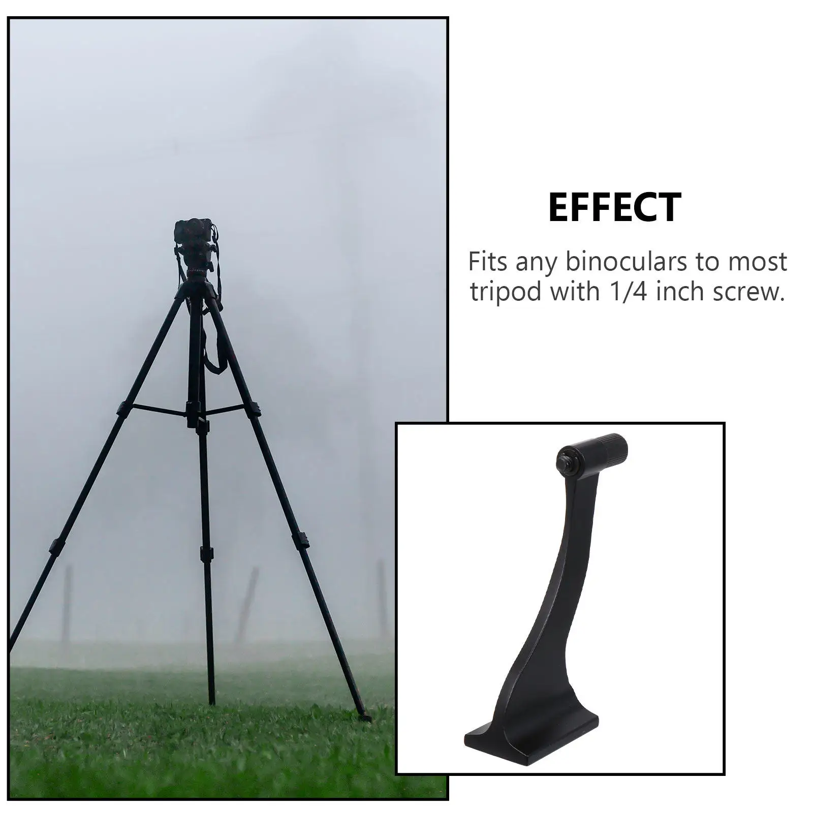 1pc Binocular Universal Mounting Bracket For Bird Watching Sports Events Aluminum Tripod Binocular Tripod Adapter Mount