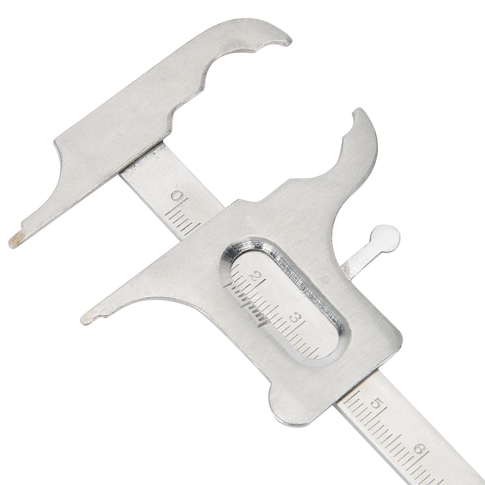 Calibro dentale in acciaio inossidabile calibri a corsoio strumenti per dentisti righello di misurazione ortodontico accessorio per strumenti per laboratori odontotecnici 0-100mm