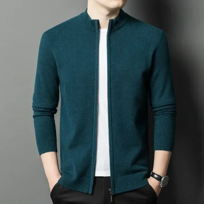 

Knitted Cardigan Men's Autumn And Winter New Men's Casual Business Wool Sweater Jacket Men's Knitted Cardigan