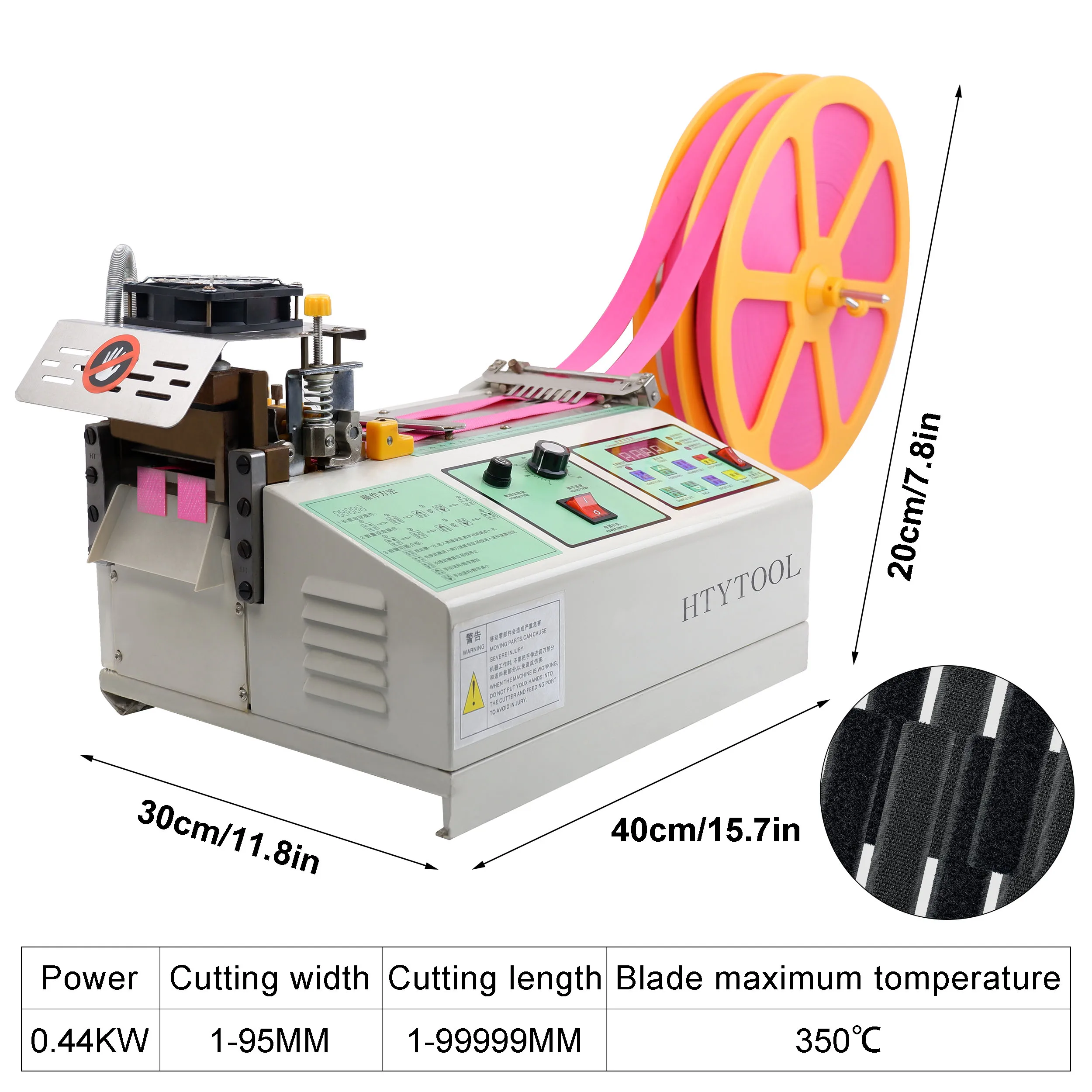 220V Webbing Cutting Machine Automatic Hot and Cold Tape CutterNylon ClothTape Textile Ribbon Cutting Machine Heat Shrink Cutter