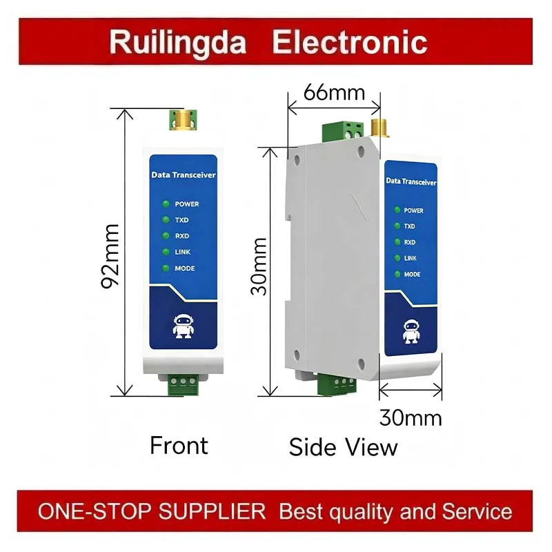 E95-DTU(900LN22-485 400LN22-485) Rail-Mounted Radio RS485 LoRaWAN 433/868/915MHz Wireless Data Radio 22dBm 22dBm 8-28V