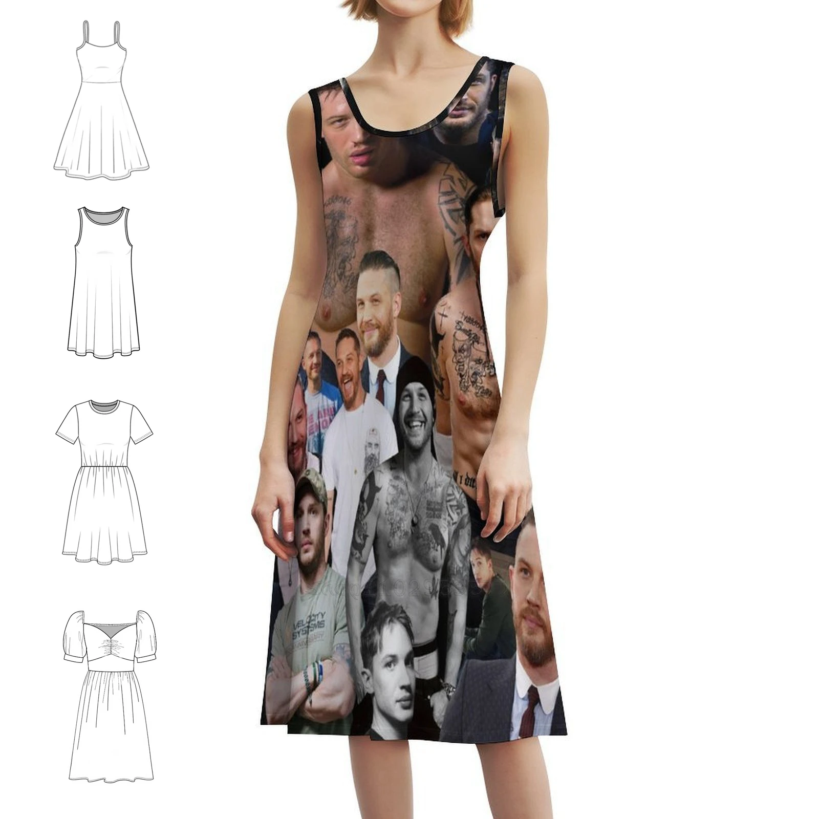 

Женское элегантное вечернее платье Tom Hardy, платье трапециевидной формы с короткими/длинными/без рукавов, женское Tom Hardy Tom Hardy Eddie Brock