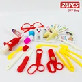 28pcs red