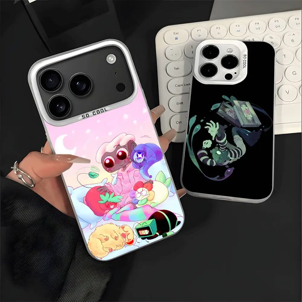 

D-Dandys W-World White Matte Shockproof CoverPhone Case For iPhone 17,16,15,14,13,12,11,Pro,XS,Max,Plus,Mini,SE4,E