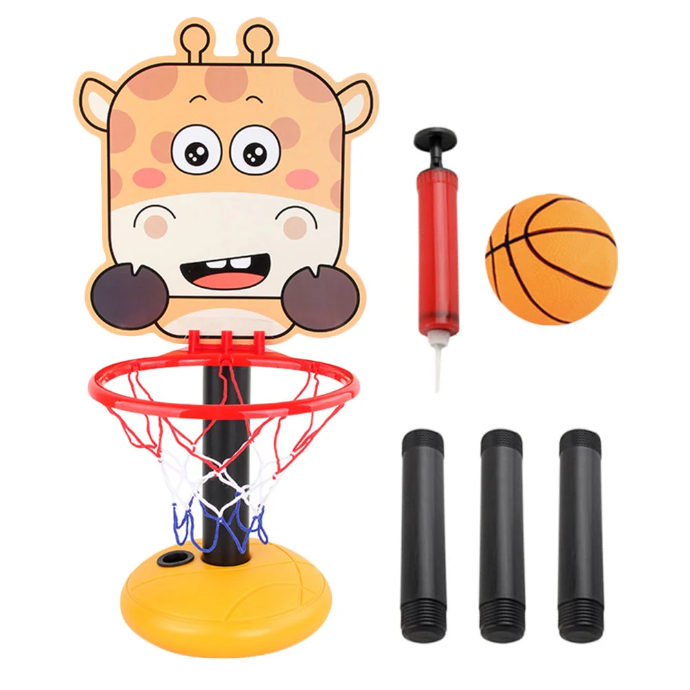 Children's Basketball Stand Teamwork Ability Toy Indoor Home Hoops Throwing Plastic Rack Interactive Adjustable Frame