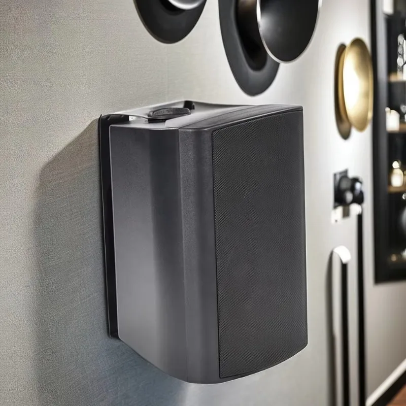 Full set of wireless PA system Wall mounted audio speaker/WiFi clear public address Wood plastic metal