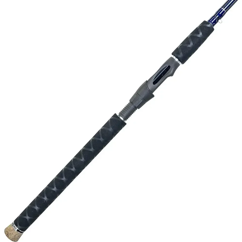7'6 Medium Power Ultralight Freshwater Saltwater Spinning Rod with X-WRAP Grip and Fuji Alconite Guides