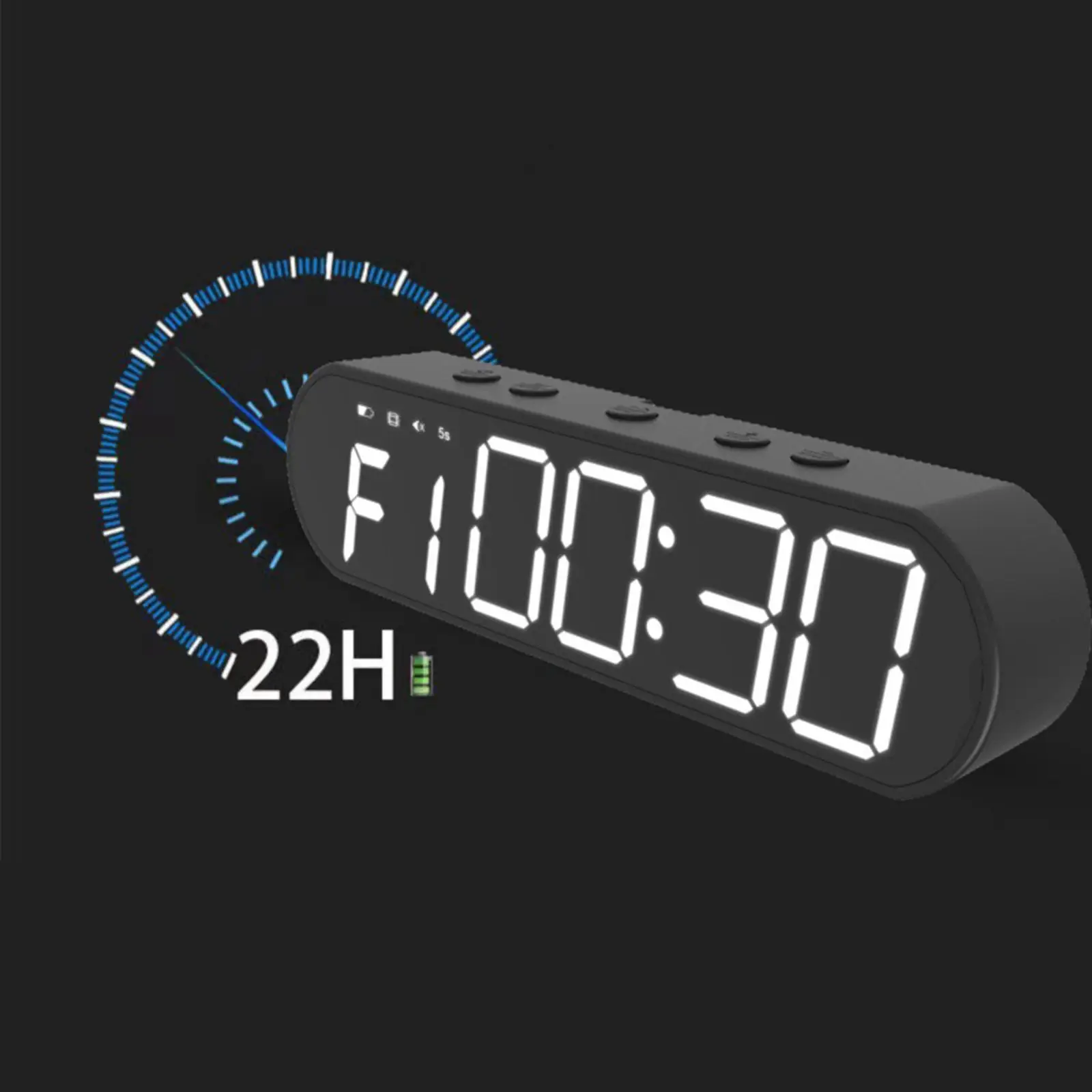 Gym Timer Count Down/up Clock Sturdy Workout Assistant Device Interval Timer for Office Living Room Home Drawing Room Desktop