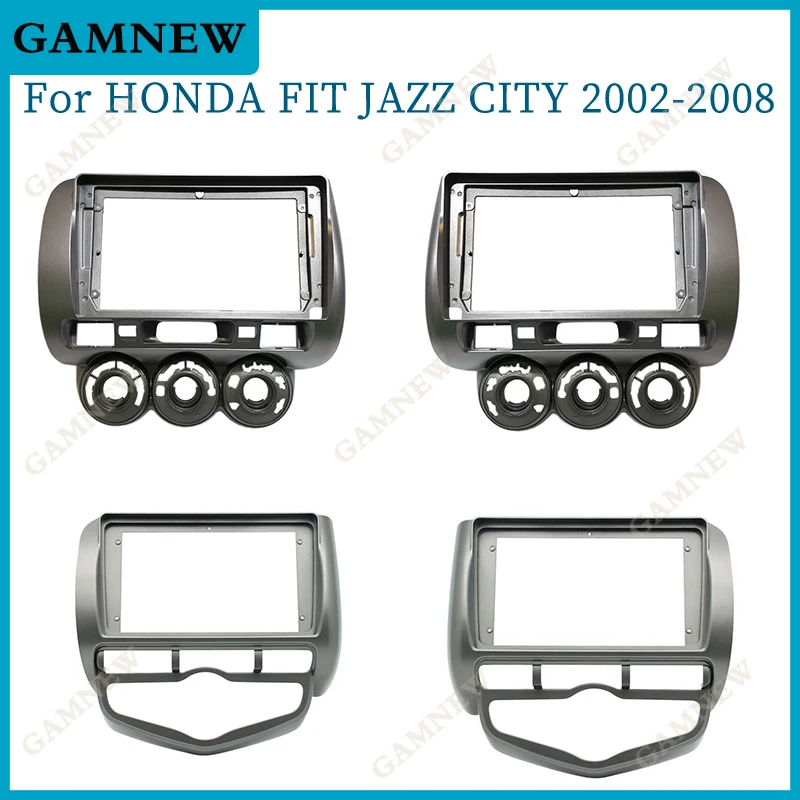 

9-дюймовая Автомобильная магнитола Fascia каркасный кабель для HONDA FIT JAZZ CITY 2002-2008, комплект стерео Android для приборной панели, лицевая панель, облицовка рамки