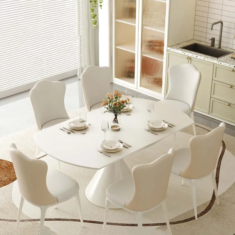 

Вращающийся выдвижной длинный стол, складной роскошный современный кухонный обеденный стол, круглый маленький Mesa Redonda Comedor, мебель для ресторана