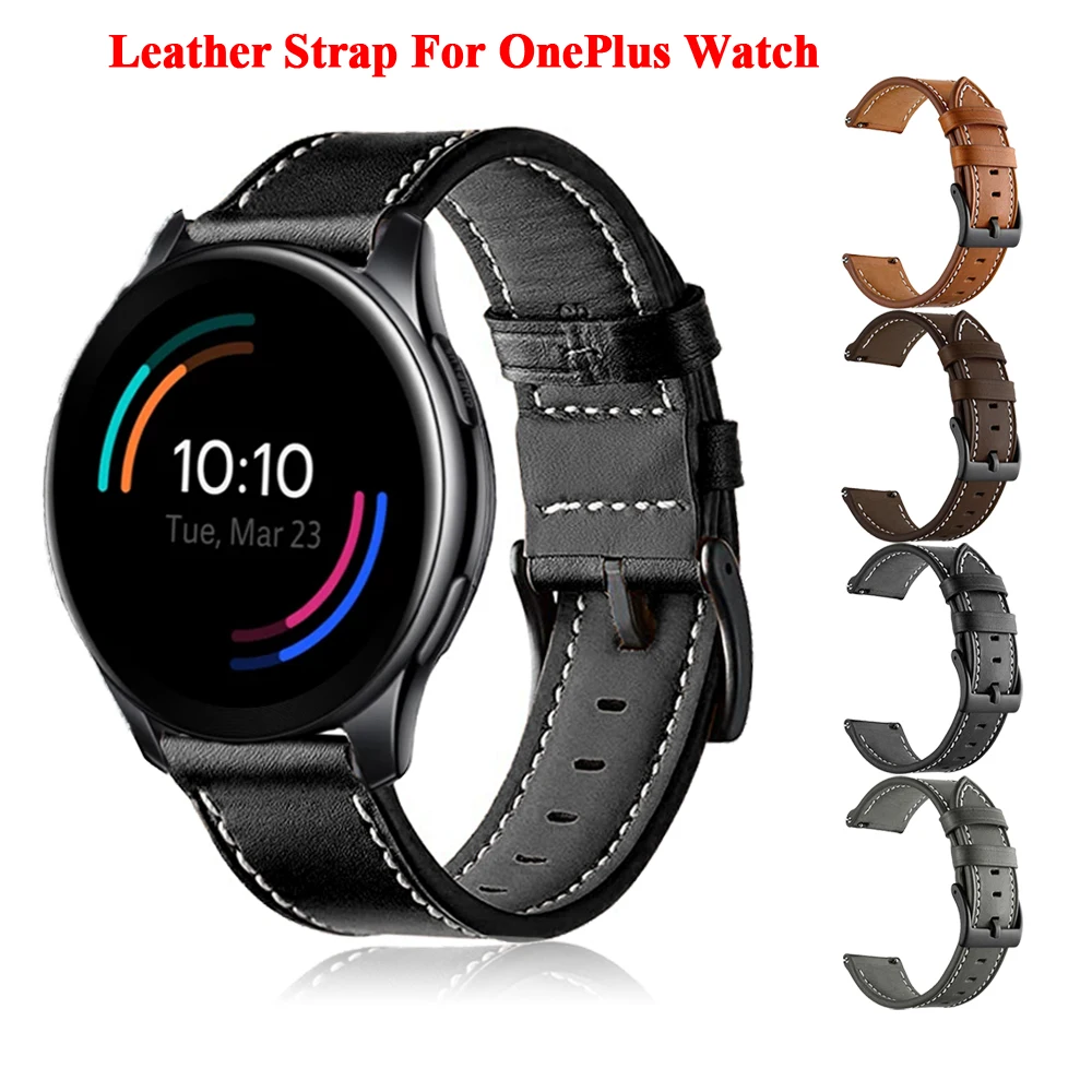 

22mm Watchbands For OnePlus Watch Smart Straps Leather Wristband For Imilab kw66/W12/Xiaomi Mi Watch Color/S1 S2 Bracelet Correa