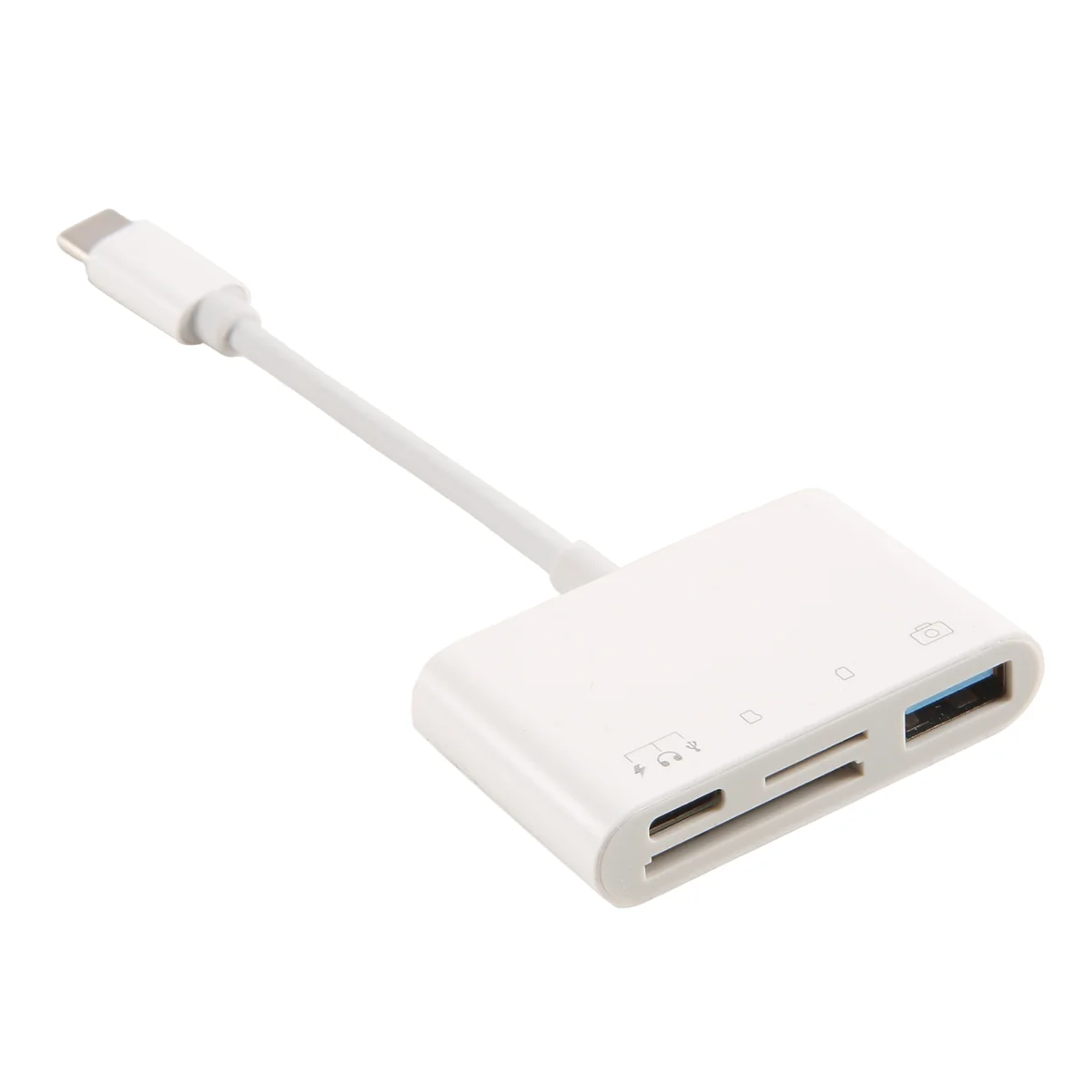 Upgraded Type-C Interface Card Reader 4-In-1 4-Port Universal Card Reader