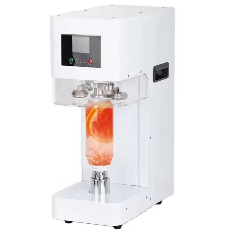 Industrial-grade semi-automatic electric can sealing machine for sealing beverage, food, and packaging metal bottles