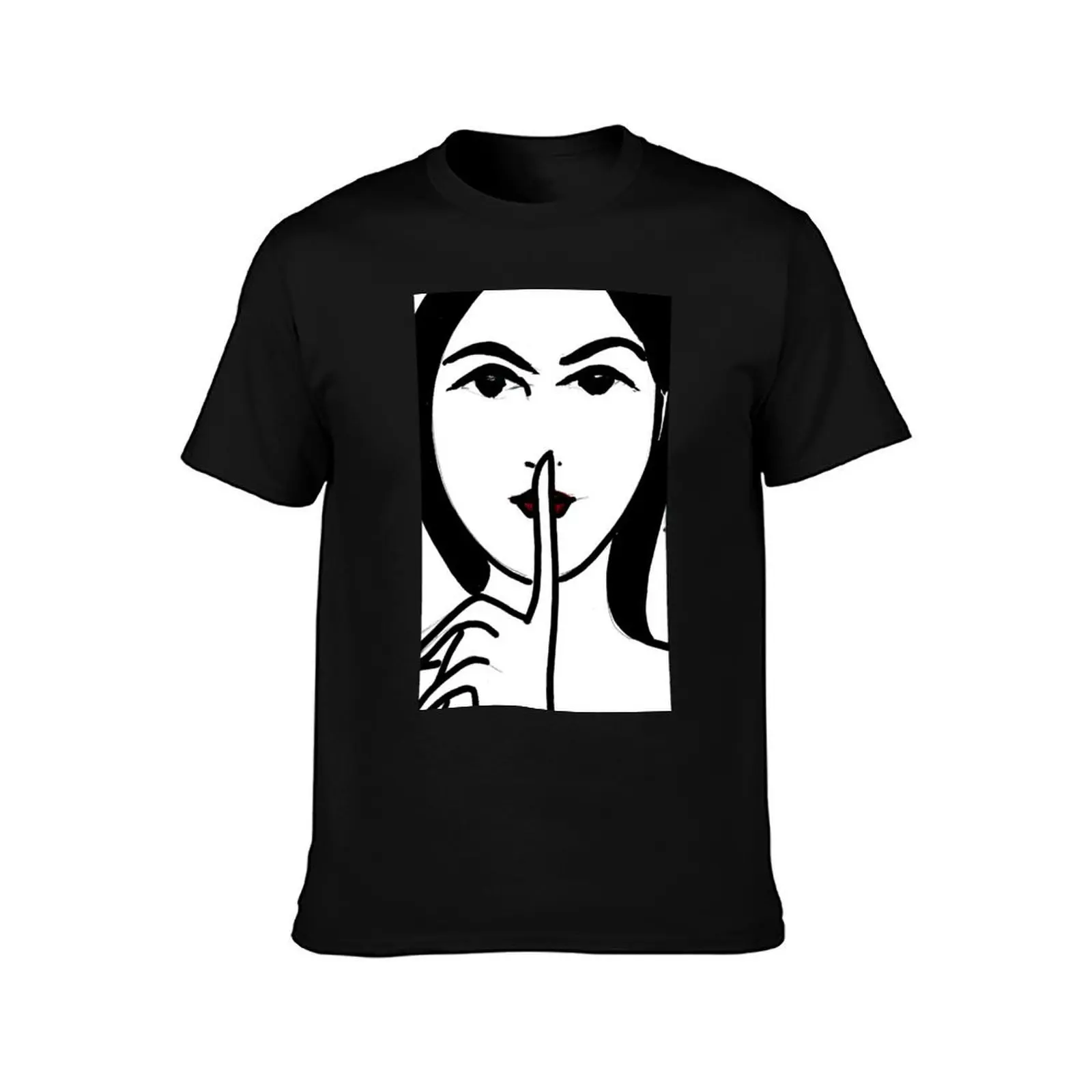 Secret T-Shirt, Summer Casual Cotton Tee, Oversized Streetwear Tops, Vintage Graphic Print, Loose Fit Short Sleeve, 100% Cotton