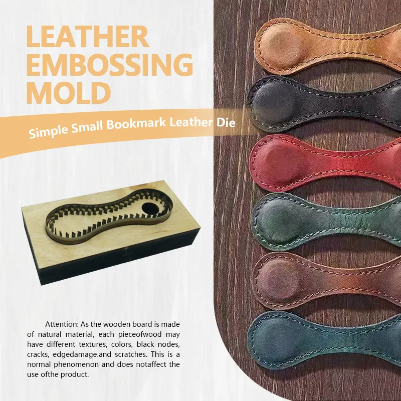 Handcrafted DIY Leather Cutting Mold for Simple Bookmarks Sharp Durable Craft Tool