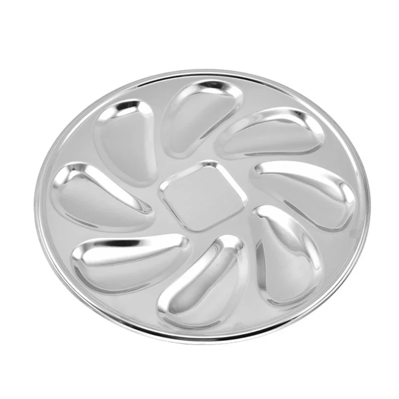 Convenient Oysters Dish Stainless Steel Material Oysters Plate Shellfish Plate Perfect for Home Cooks and Seafood Lovers