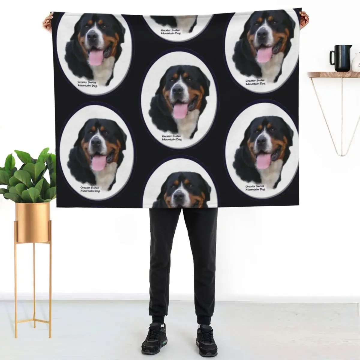 Greater Swiss Mountain Dog Art Gifts Throw Blanket Thin Summer Beddings valentine gift ideas Luxury Thicken Blankets