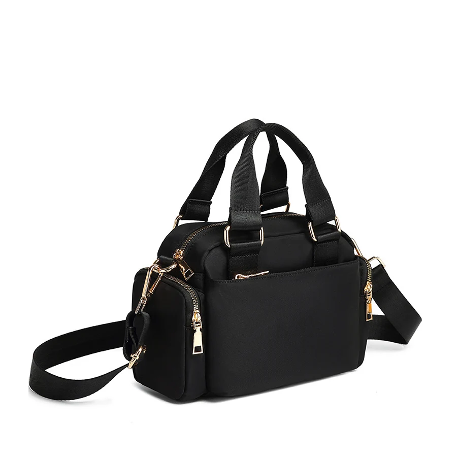 New style trendy nylon oxford cloth bag casual one-shoulder slant straddle women's small bag crossbody bag multiple pockets bags