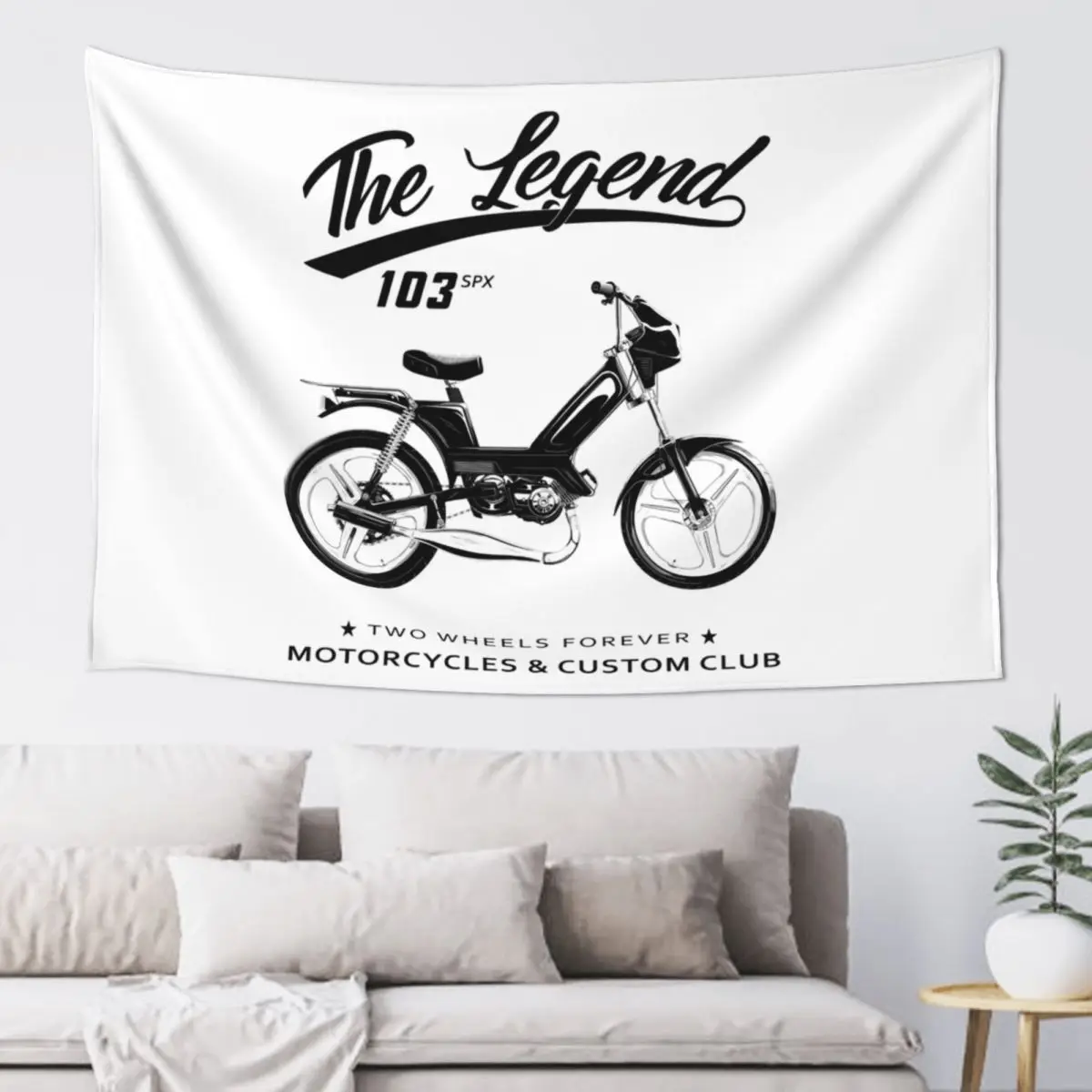 Moped 103 SPX Tapestry Art Wall Hanging Aesthetic Home Decor Tapestries for Living Room Bedroom Dorm Room