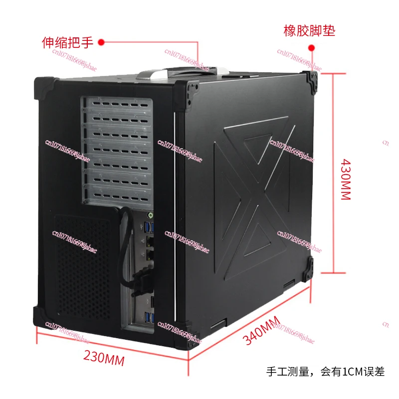 Portable Integrated Computer Case 17.3 Inch High Definition Screen Touch Keyboard ATX Main Board Under The Portable Server