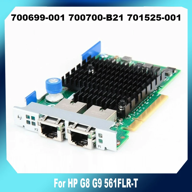 PCI-E X8/X16 Riser Dual-Port Card 700699-001 700700-B21 701525-001 For HP G8 G9 561FLR-T X540-T2 10Gb