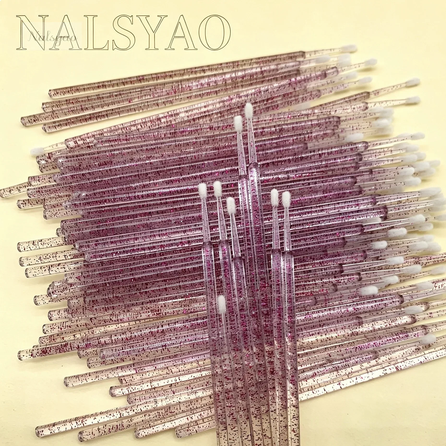 100pcs Micro Brush Crystal Lash Removing Swab Microbrush Mascara Wands Applicator Eyelash Extension Makeup Tools