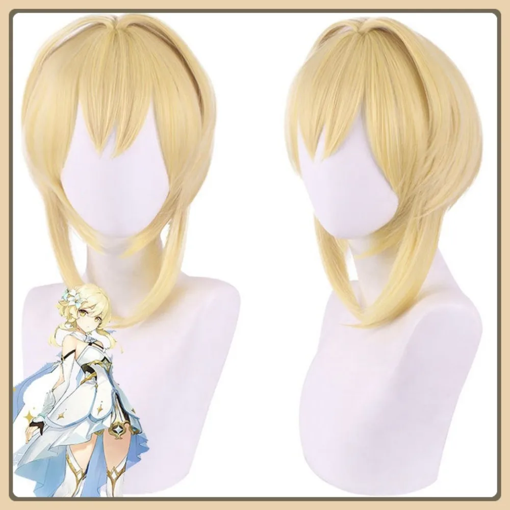 منتصف اليشم شعر مستعار Genshin تأثير يينغ المسافر أنثى شعر مستعار تأثيري أنيمي لعبة لعب الأدوار هالوين زي الدعائم الشعر الاصطناعية