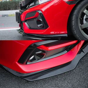Araba ön ÖN TAMPON Difüzör Spoiler Splitter Guard Honda 10th Gen Civic Hatchback ve Si Modelleri, 2016-2021, koruyucu Tampon Mutfaktaki 6 büyük satış elemanı-no. 2