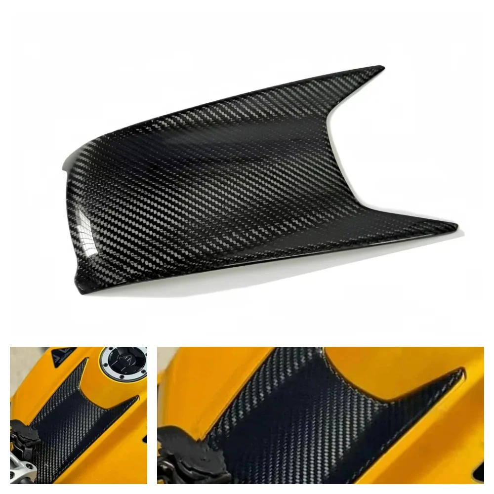 Pour Triumph Street Triple 765RS R Moto2 2023 2024, carénage supérieur avant en fibre de carbone pour réservoir de carburant et boîte à air de moto